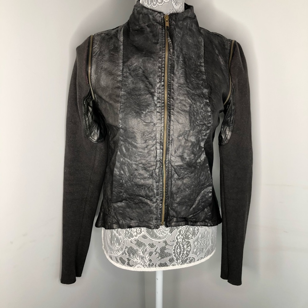 Improvd Lamb Distressed Leather Jacket